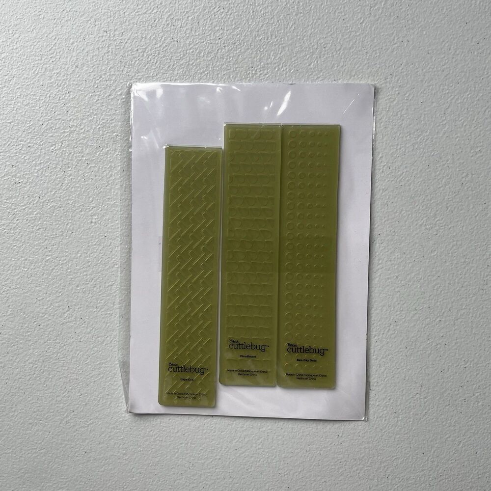 Cricut Cuttlebug Embossing Dots Stencils Die-Cutting Crafting Set of 3
